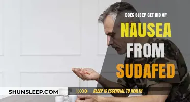 Can Sleep Relieve Sudafed-Induced Nausea? Exploring the Connection