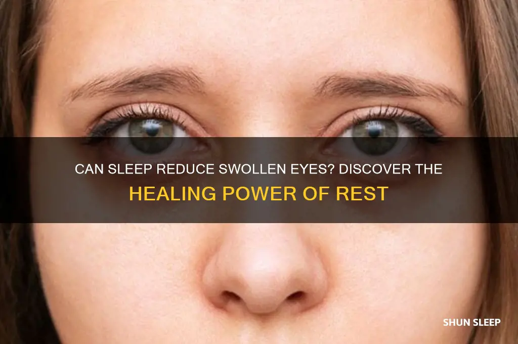 does sleep help a swollen eye