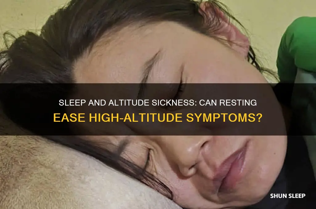 does sleep help altitude sickness