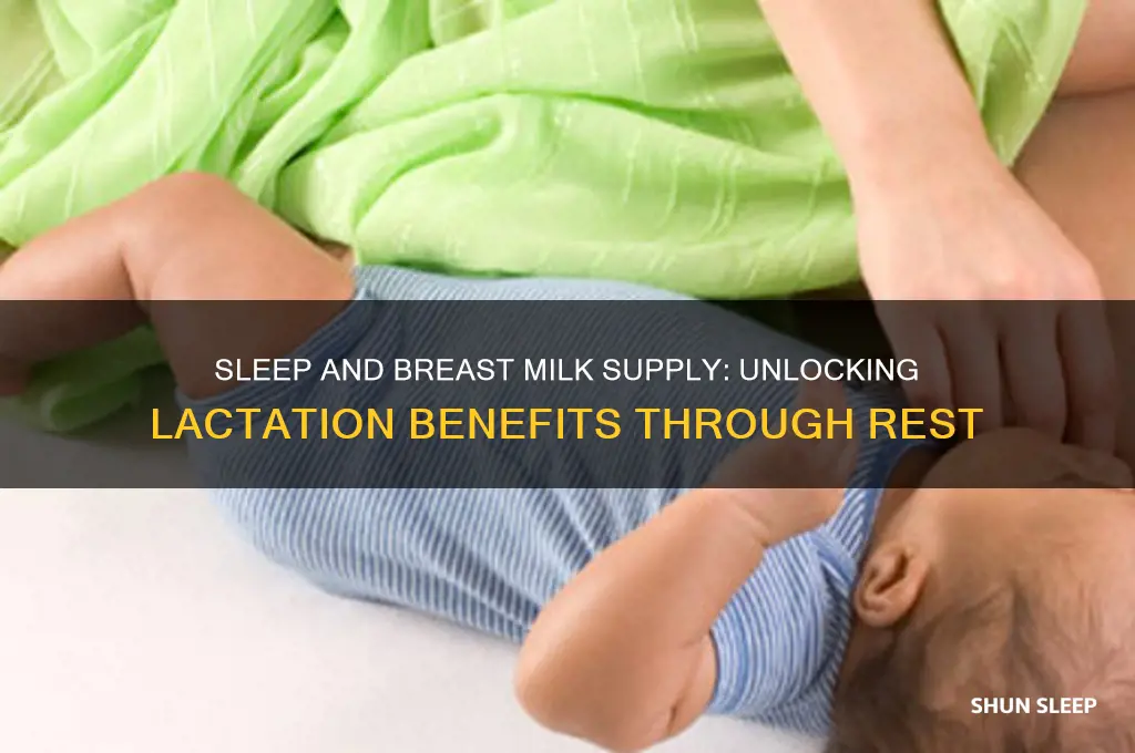 does sleep help breast milk supply