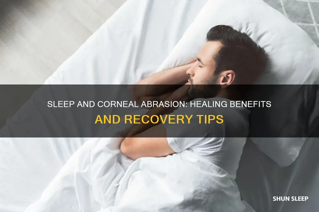 does sleep help corneal abrasion