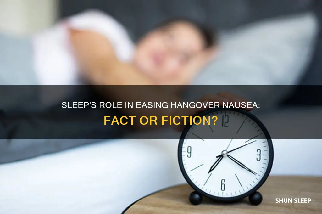 does sleep help hangover nausea