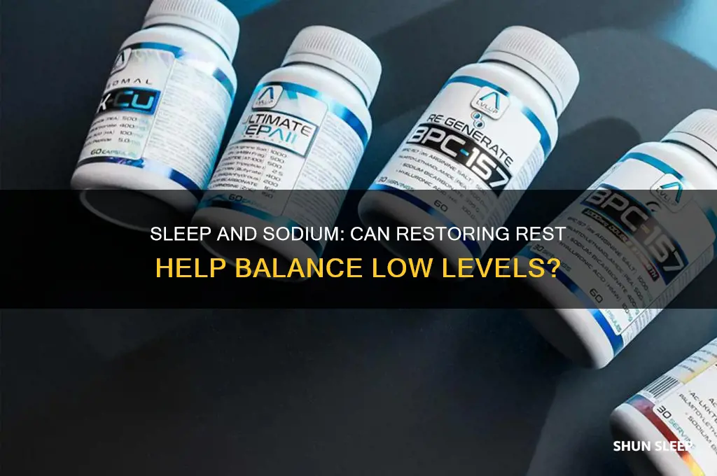 does sleep help low sodium levels