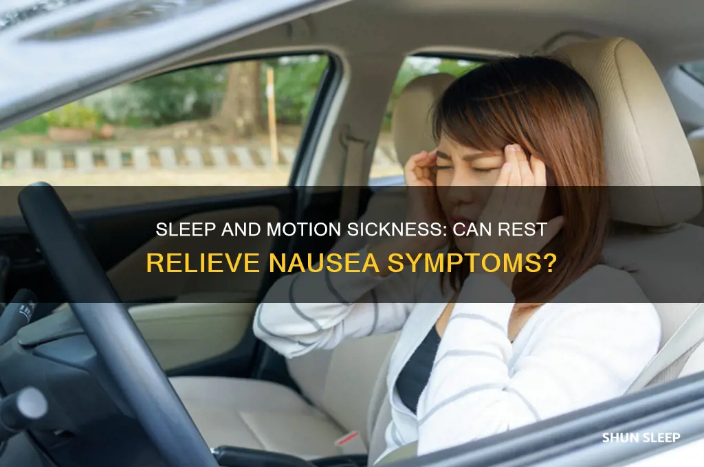 does sleep help motion sickness
