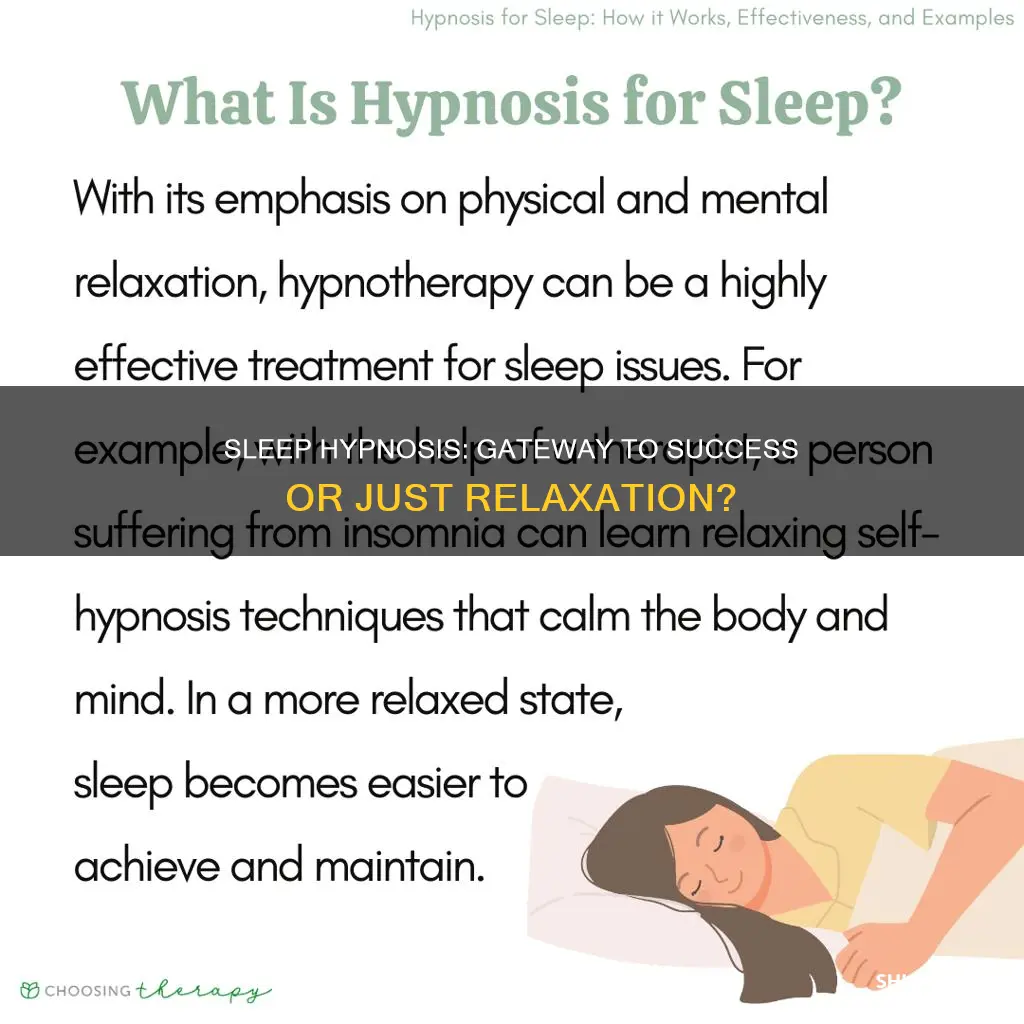 does sleep hypnosis work for success