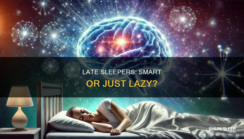 does sleep late means smart