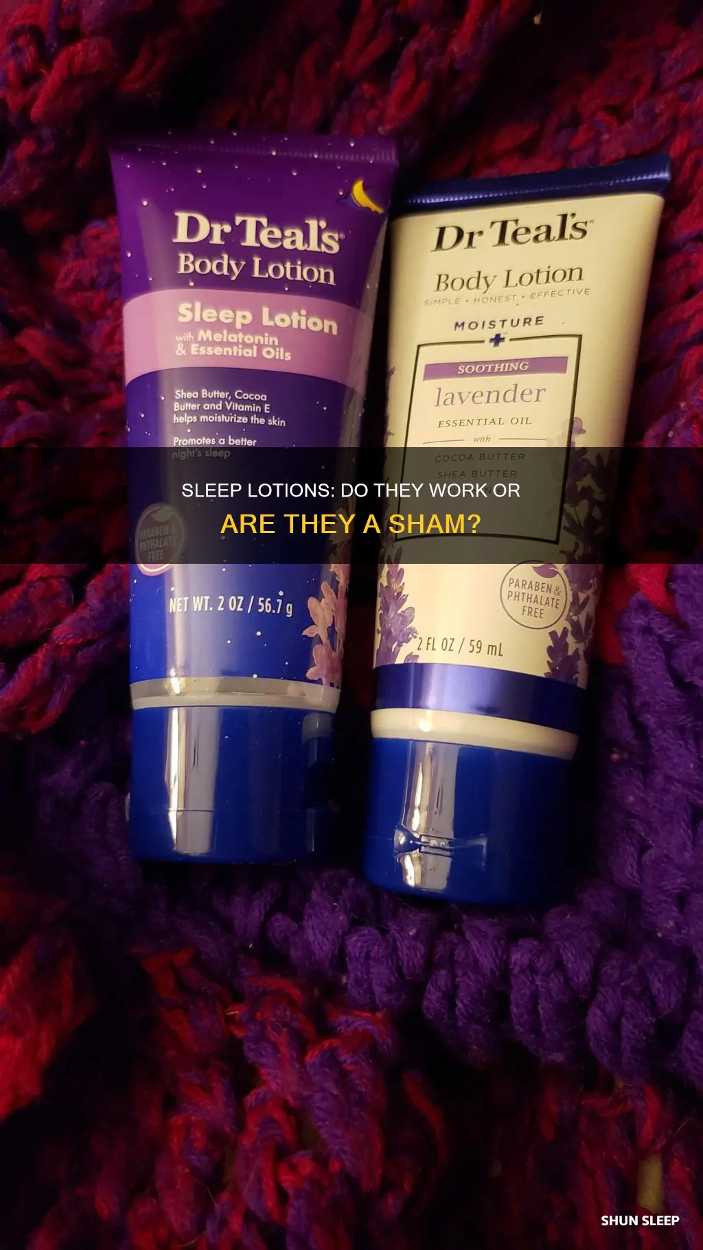does sleep lotion work