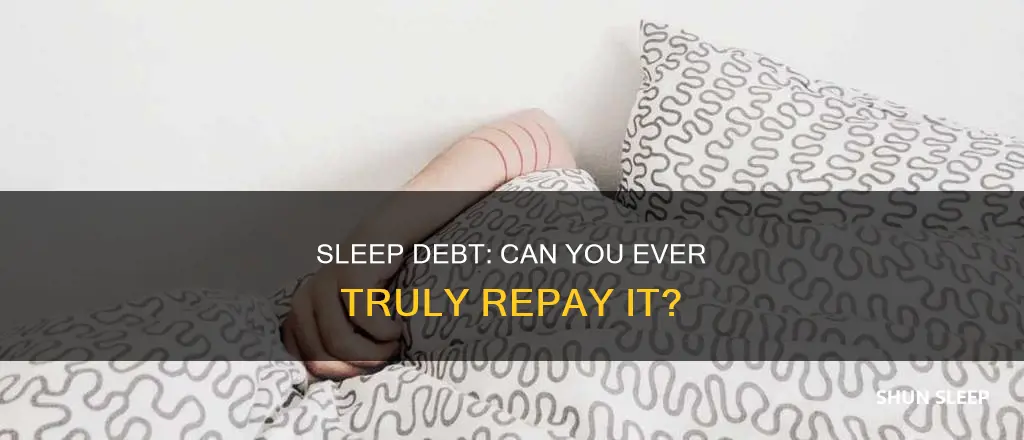does sleep need to be made up