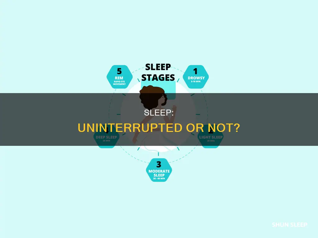 does sleep need to be uninterrupted
