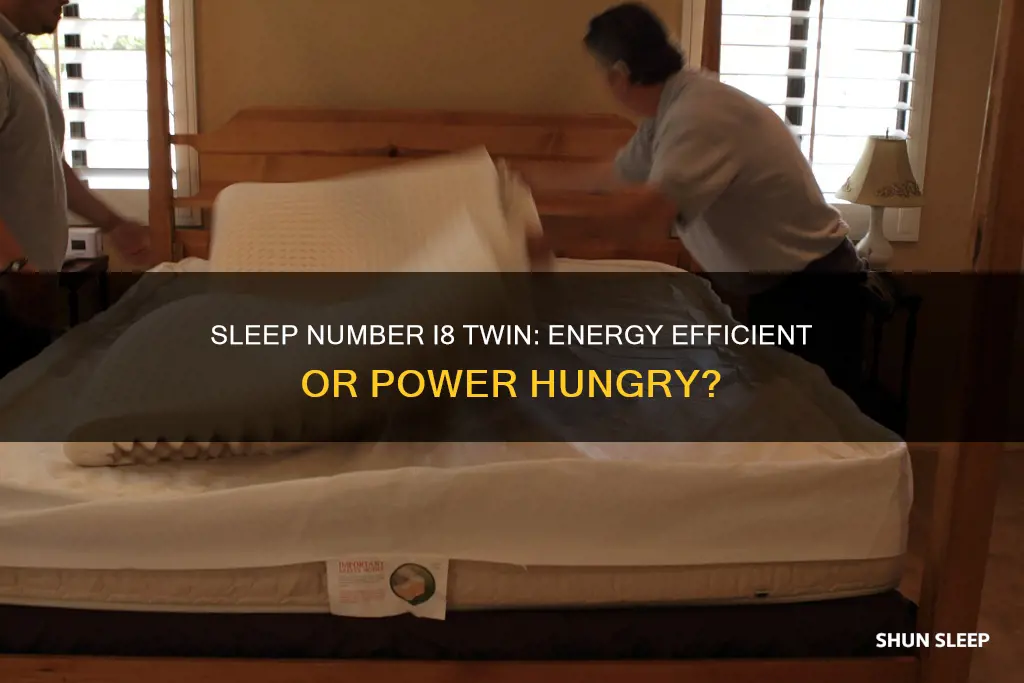 does sleep number i8 twin use alot of electricity