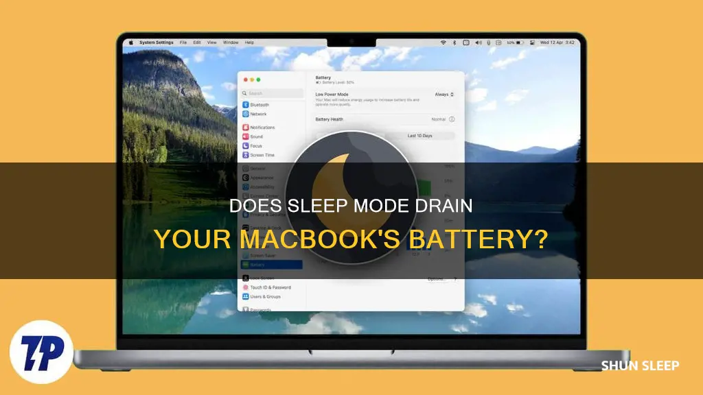does sleep on mac use battery
