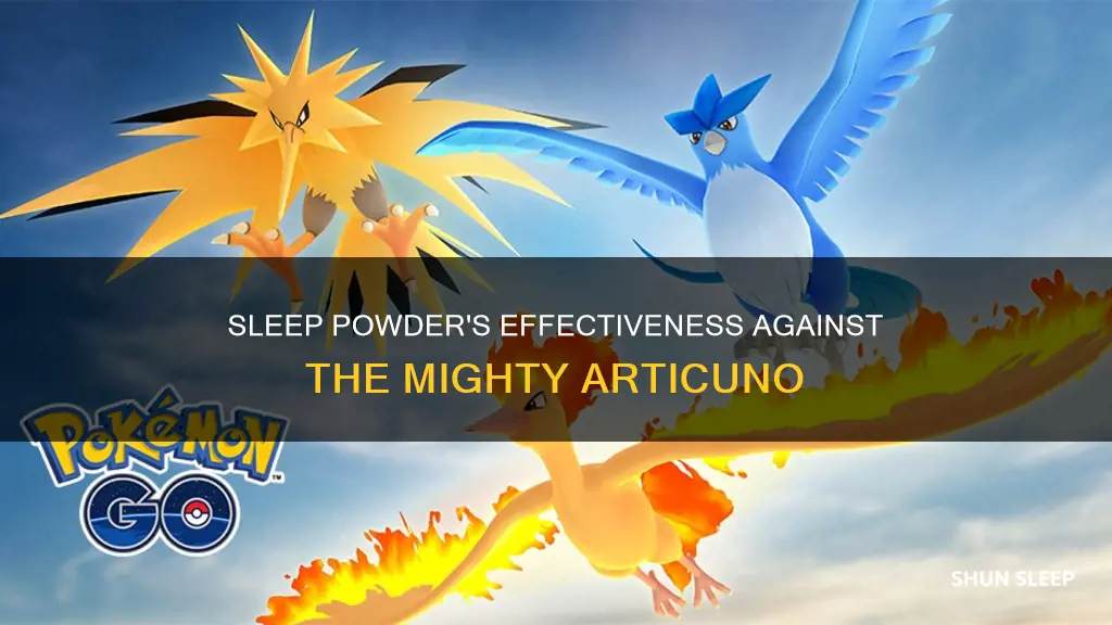 does sleep powder work on articuno