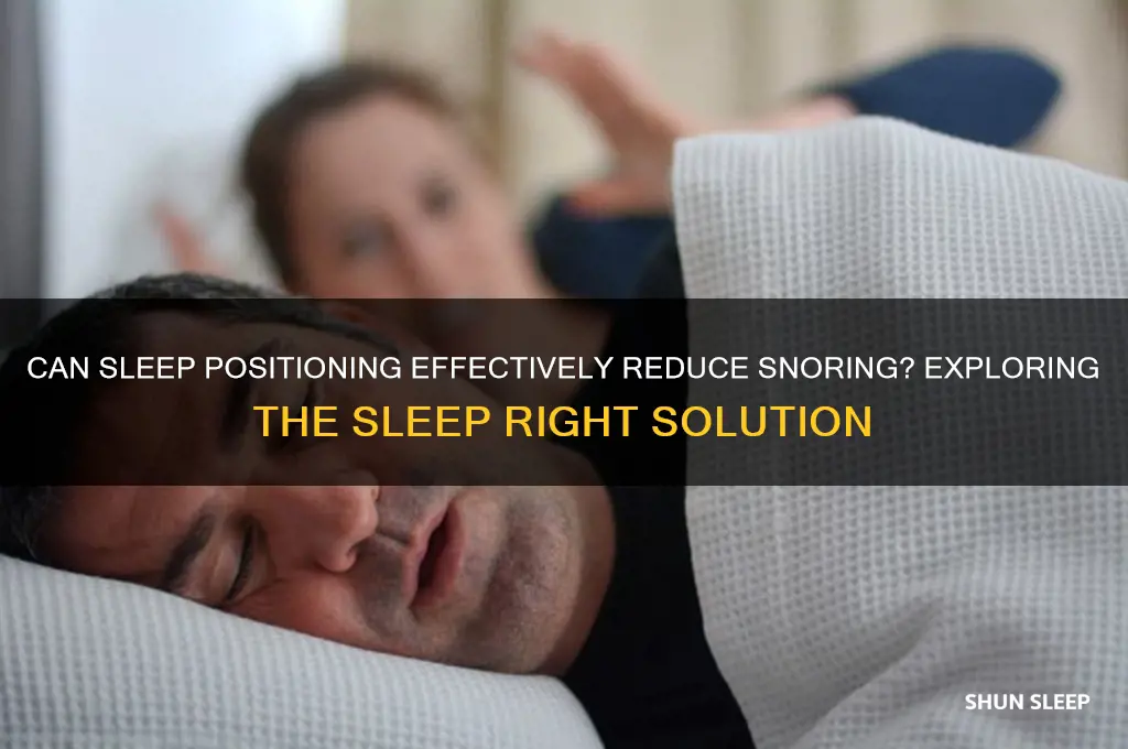 does sleep right help snoring