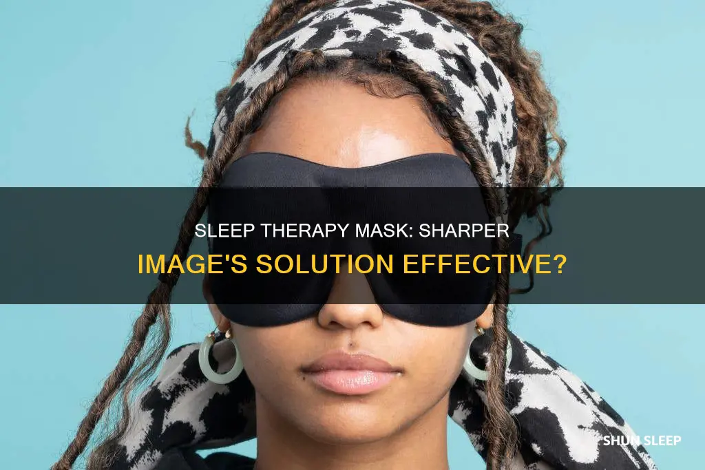 does sleep therapy mask from sharper image work