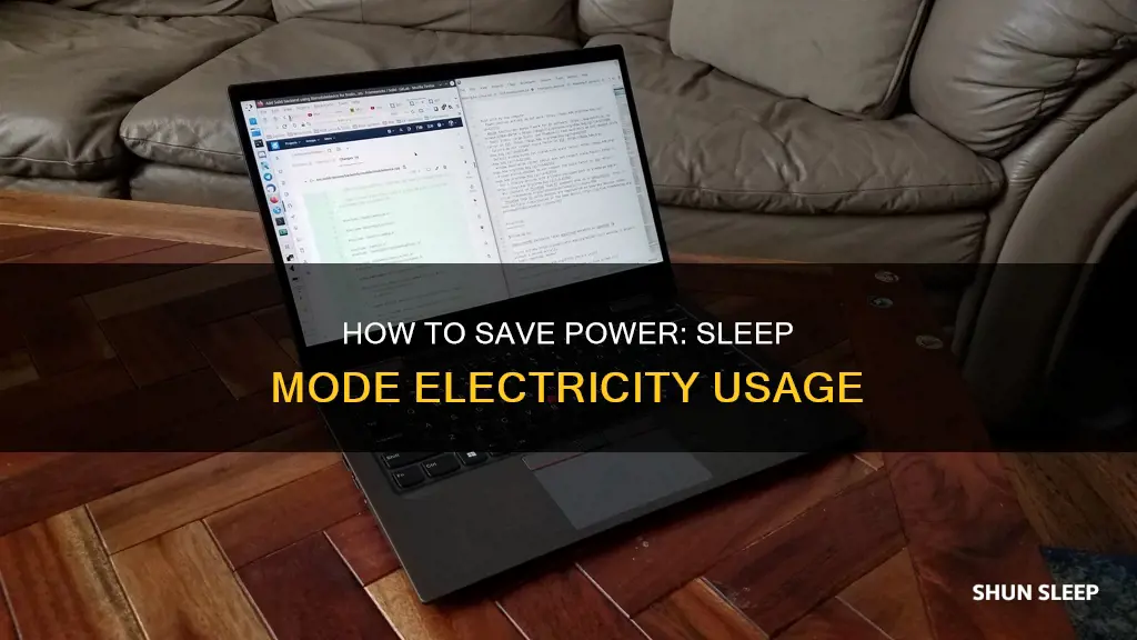 does sleep use electricity on a thinkpad