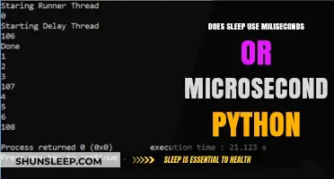 Python Sleep: Microseconds or Milliseconds?