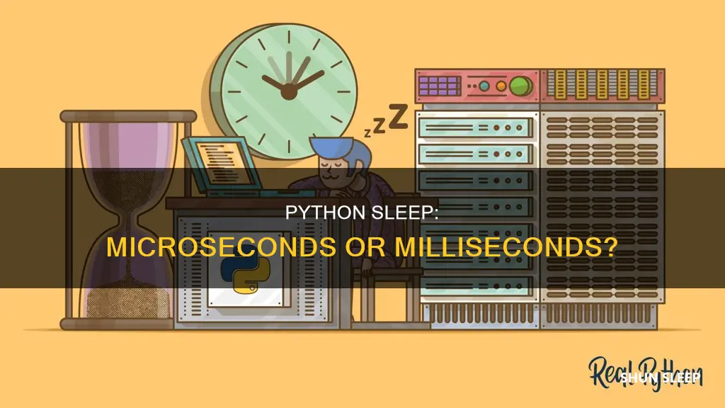 does sleep use miliseconds or microseconds python