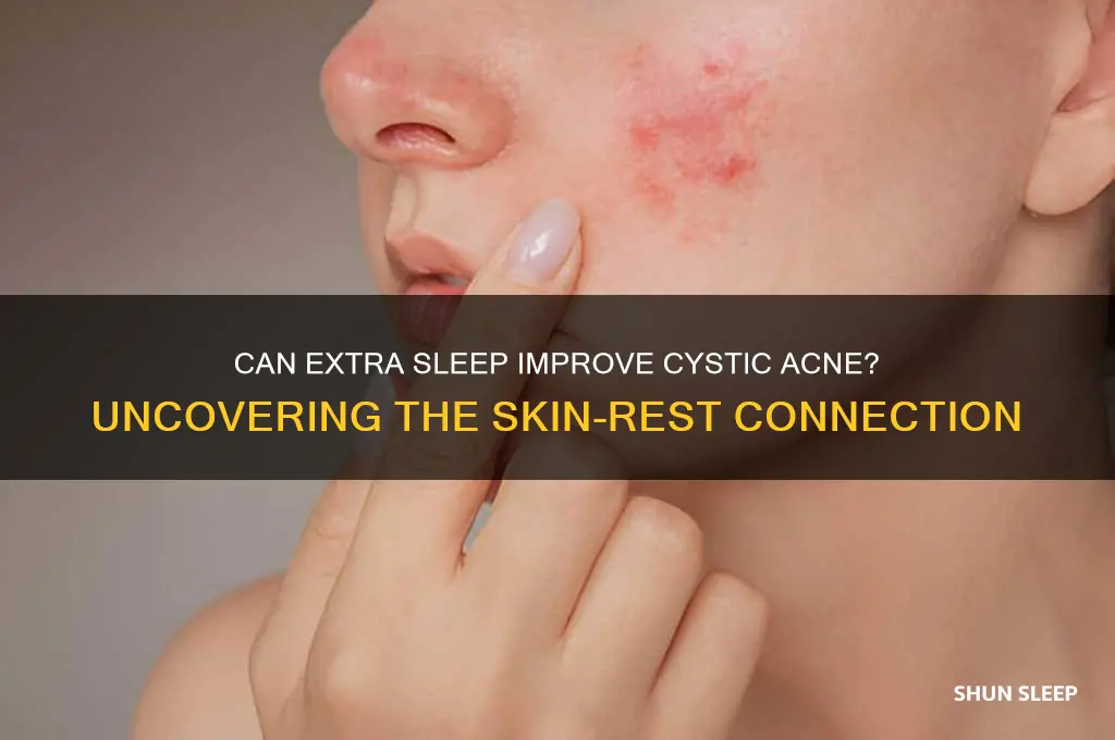 does sleeping a lot help cystic acne