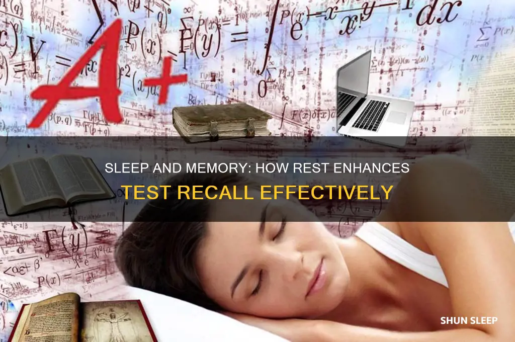 does sleeping actually help you remember things for a test