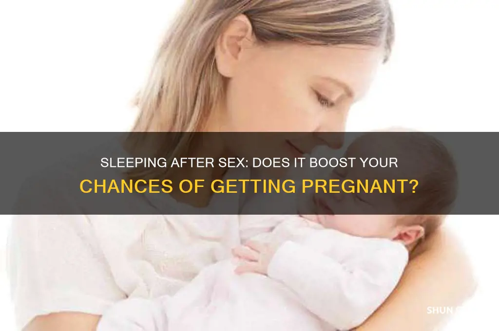 does sleeping after sex help get pregnant