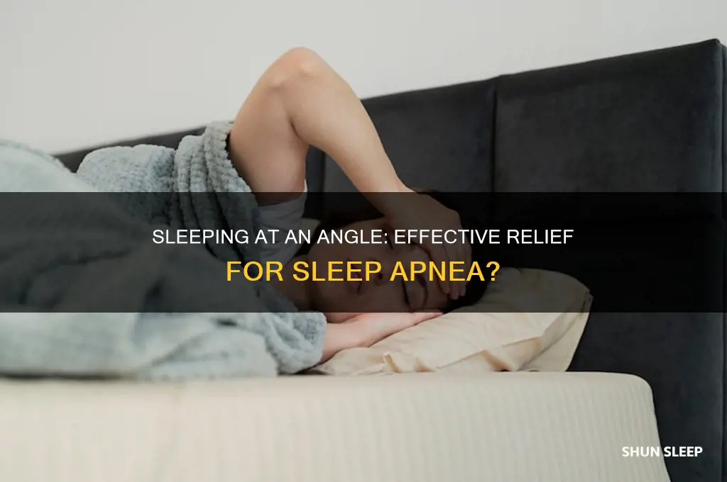 does sleeping at an angle help sleep apnea