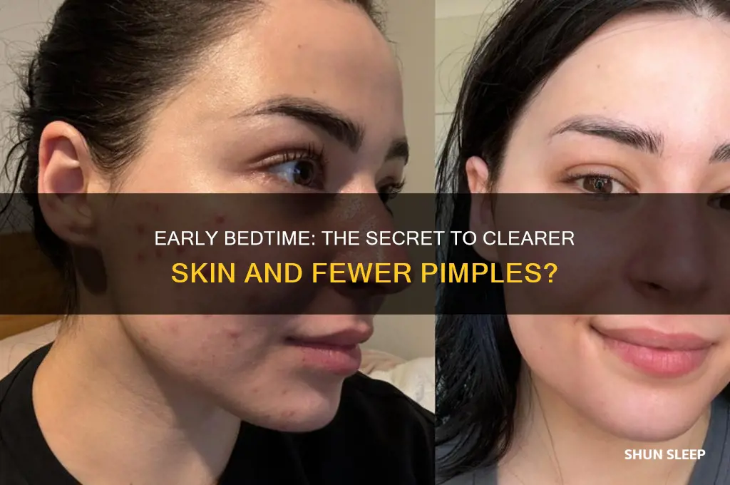 does sleeping early get rid of pimples