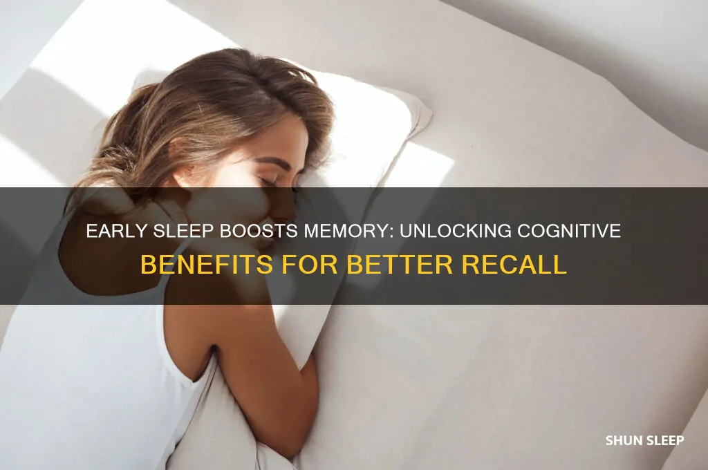 does sleeping early help memory