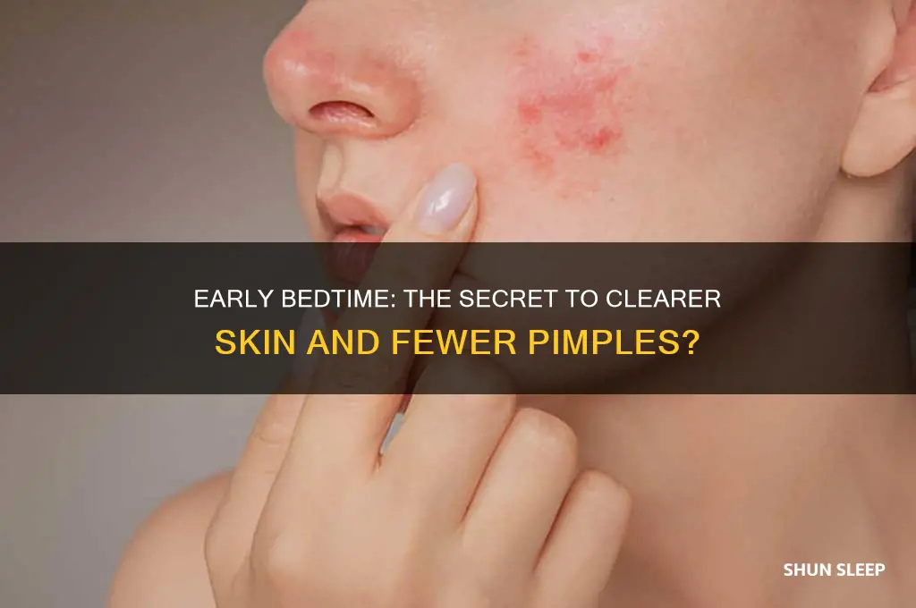 does sleeping early help reduce pimples