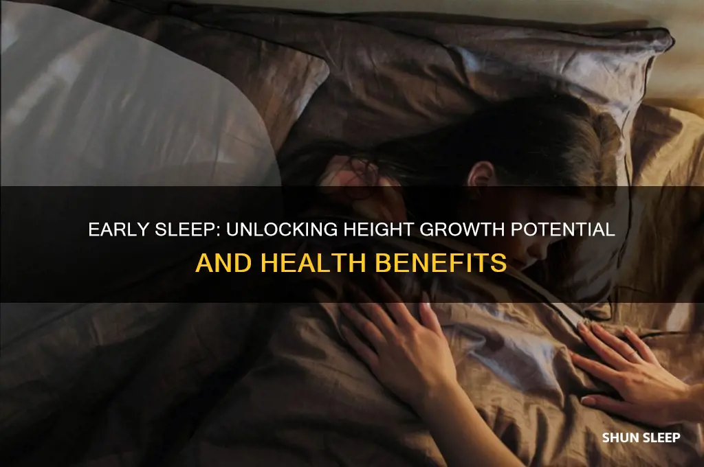 does sleeping early help you grow