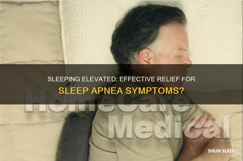 does sleeping elevated help with sleep apnea