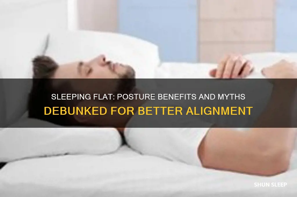 does sleeping flat help posture