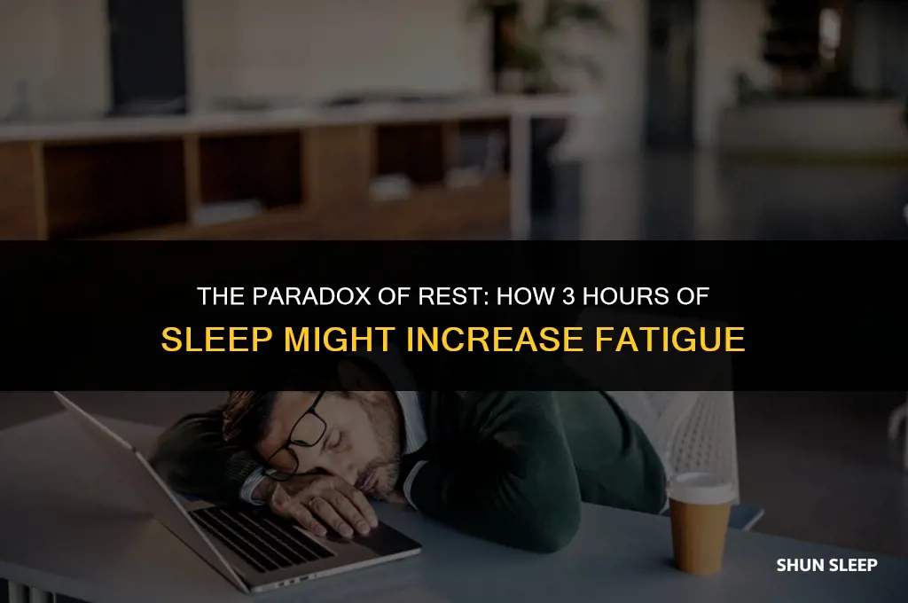 does sleeping for 3 hours make you more tired