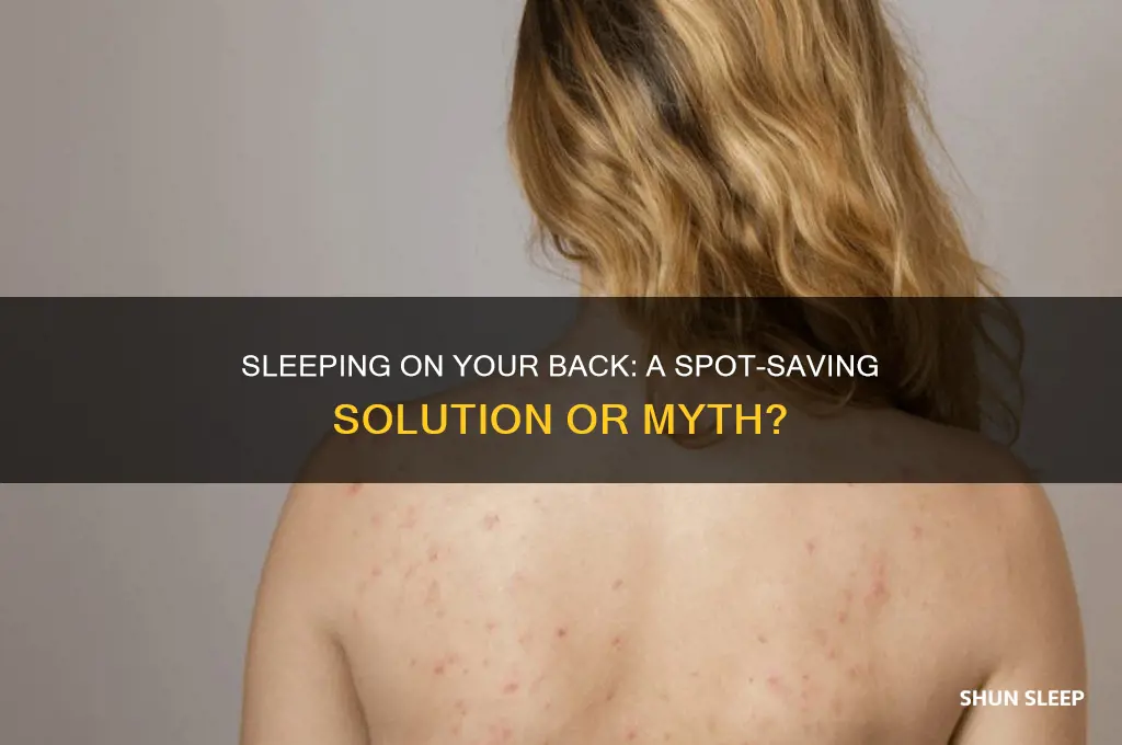 does sleeping hair the back help spots
