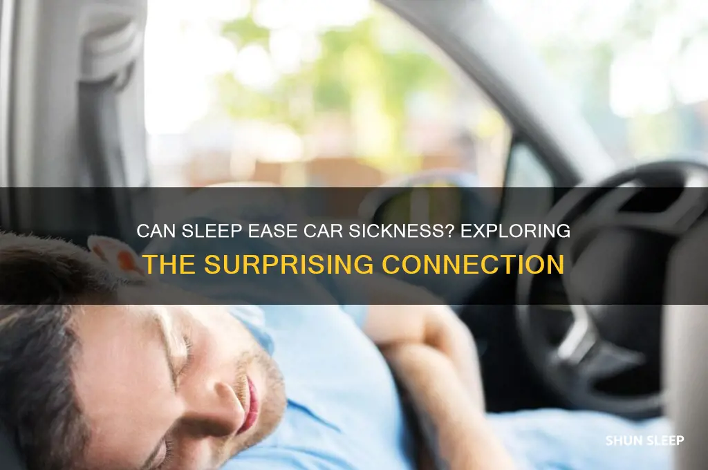 does sleeping help car sickness