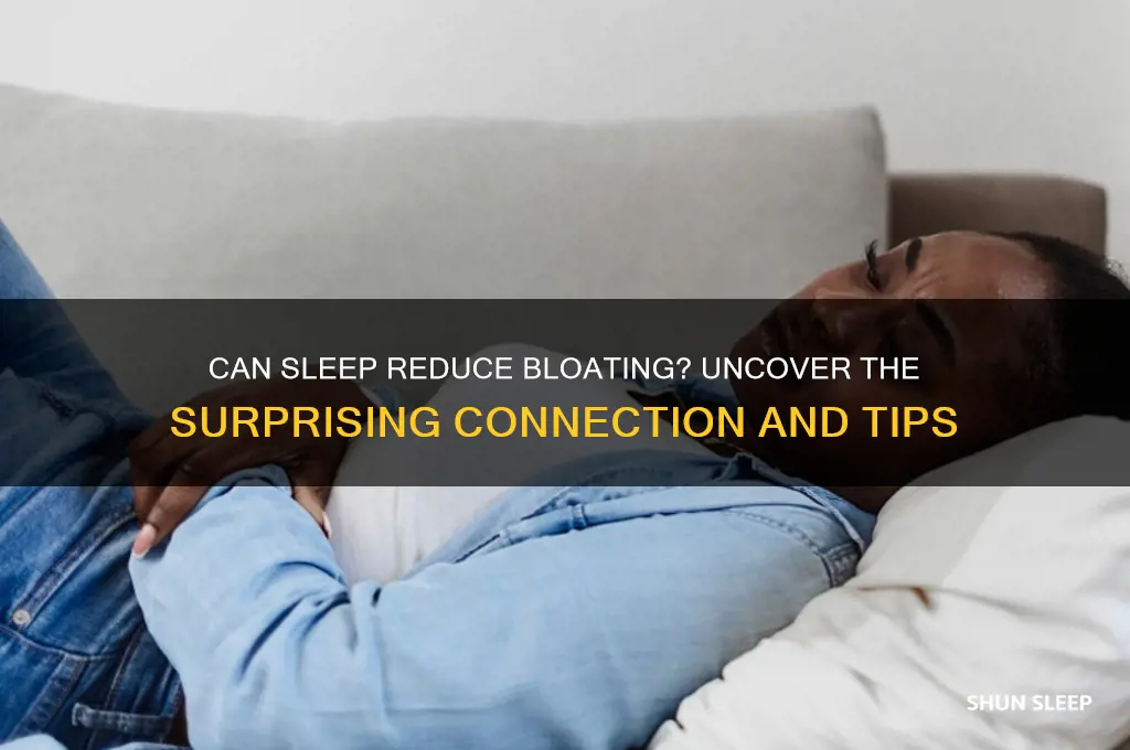 does sleeping help debloat
