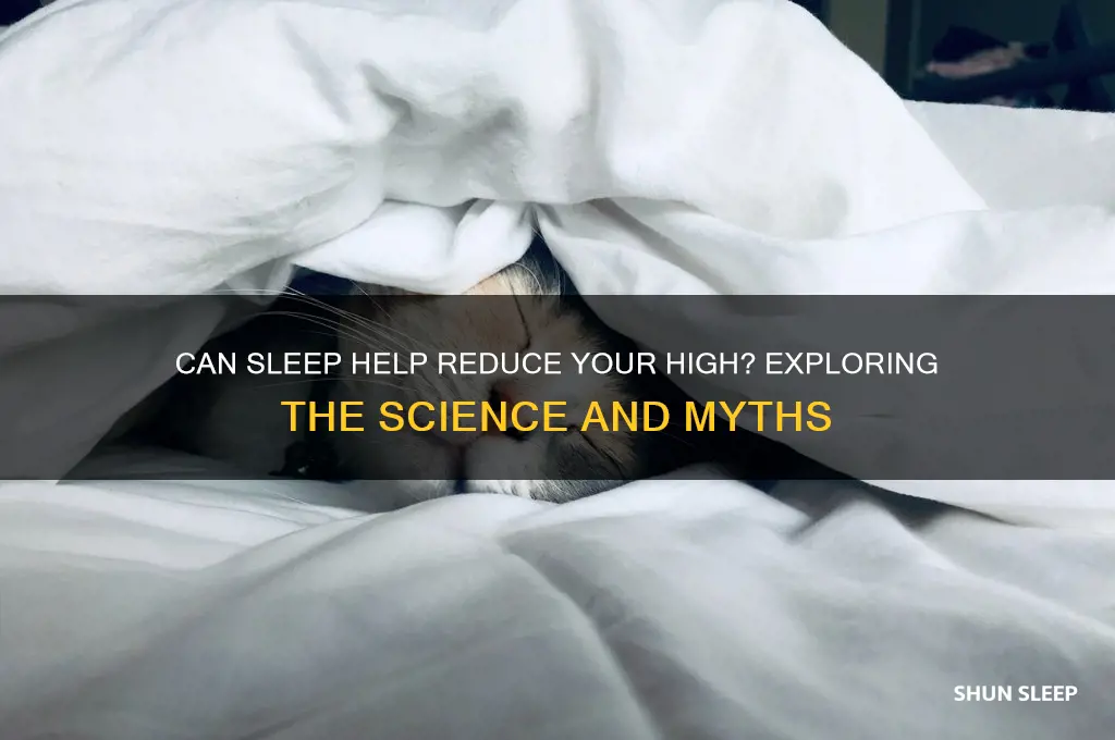 does sleeping help high go away