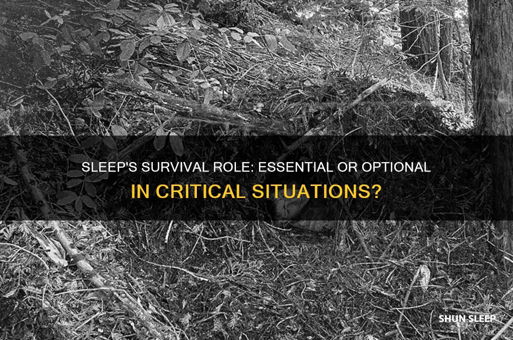 does sleeping help in survival situations