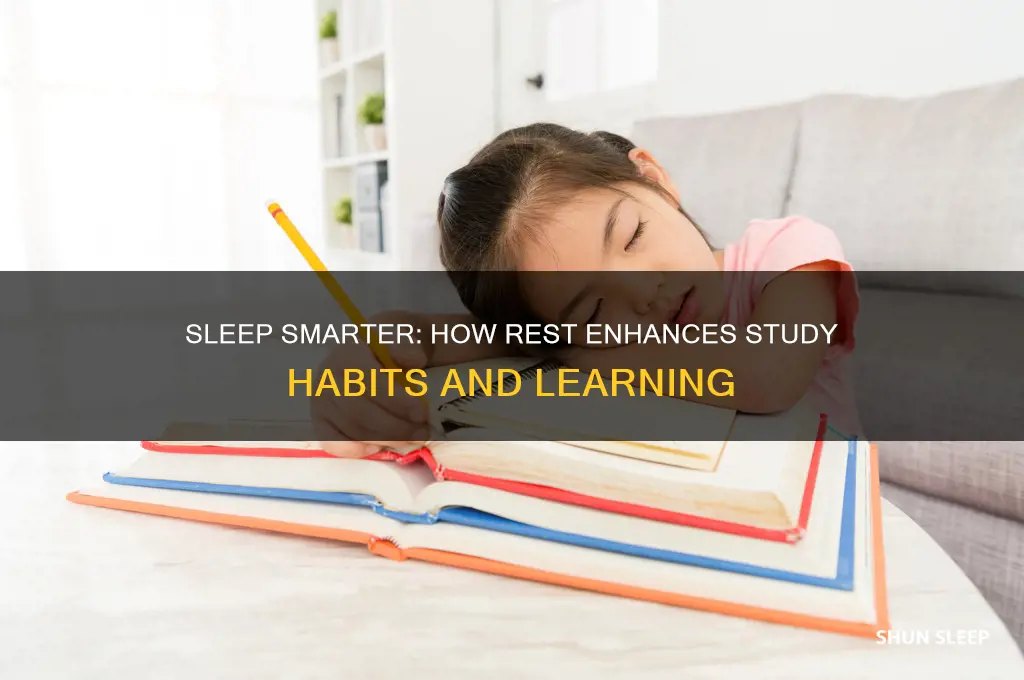 does sleeping help study habits