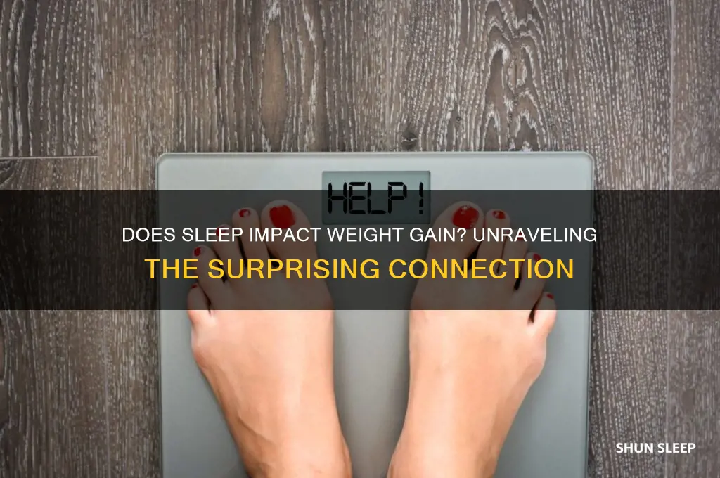 does sleeping help you gain weight