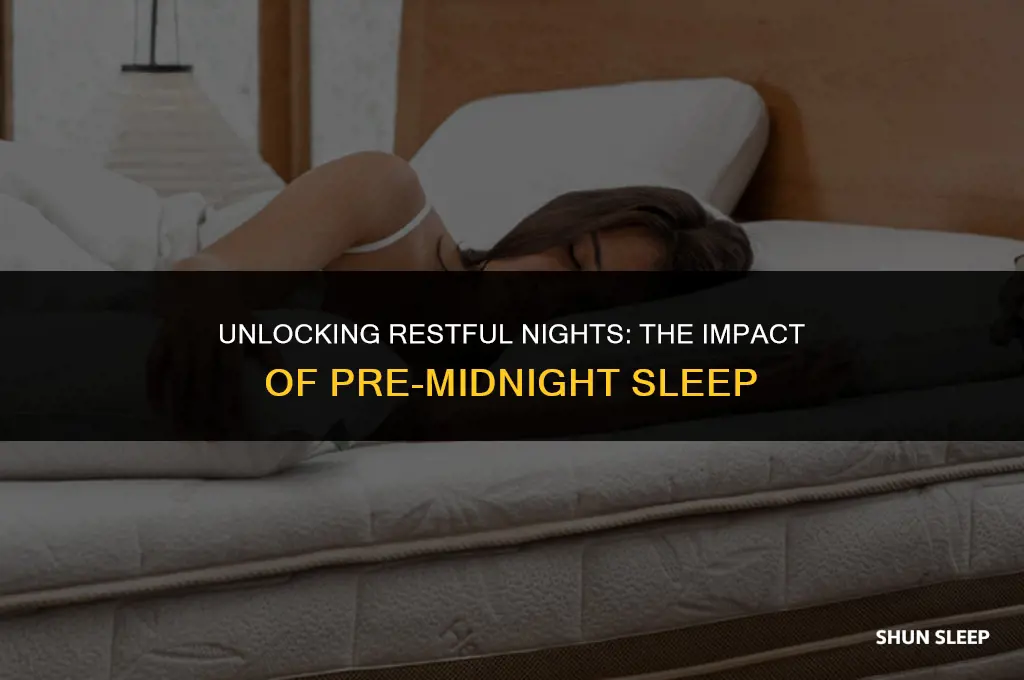 does sleeping hour before midnight make a difference