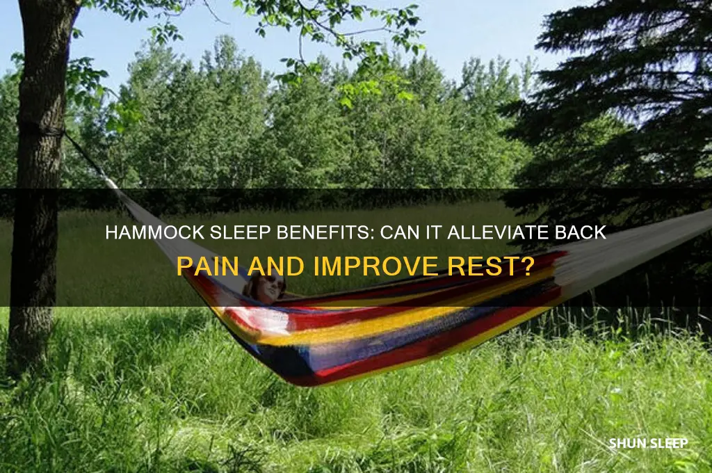 does sleeping in a hammock help your back