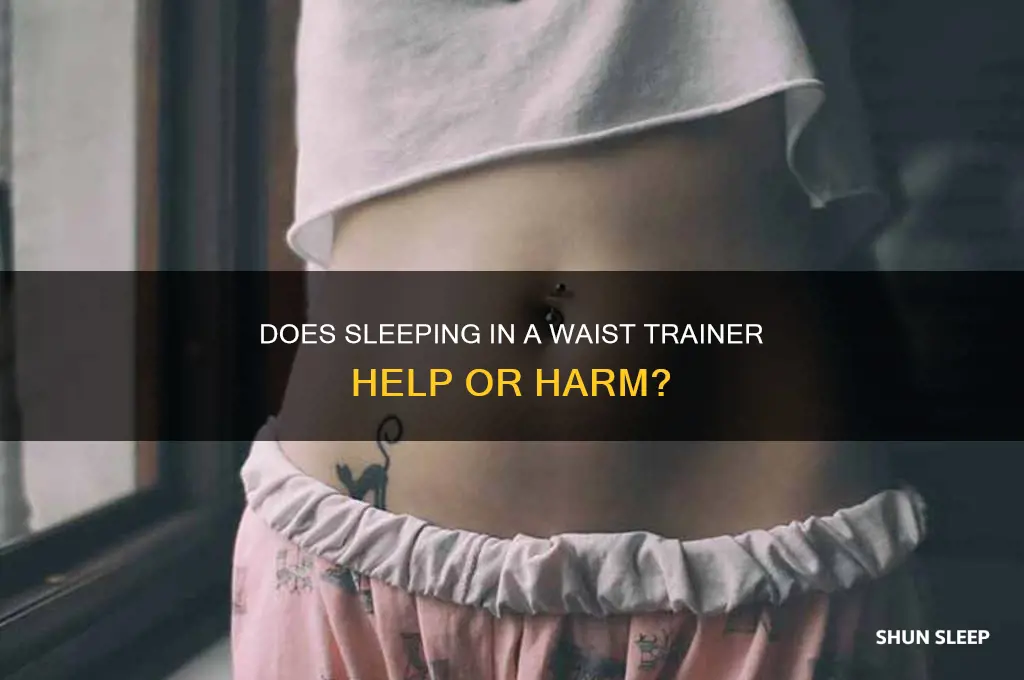 does sleeping in a waist trainer help