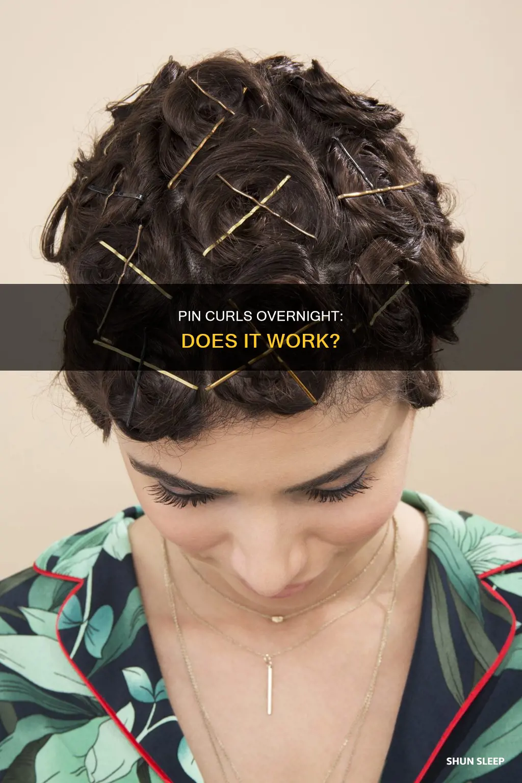 does sleeping in pin curls work