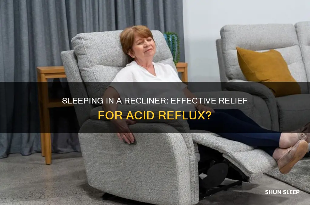 does sleeping in recliner help acid reflux
