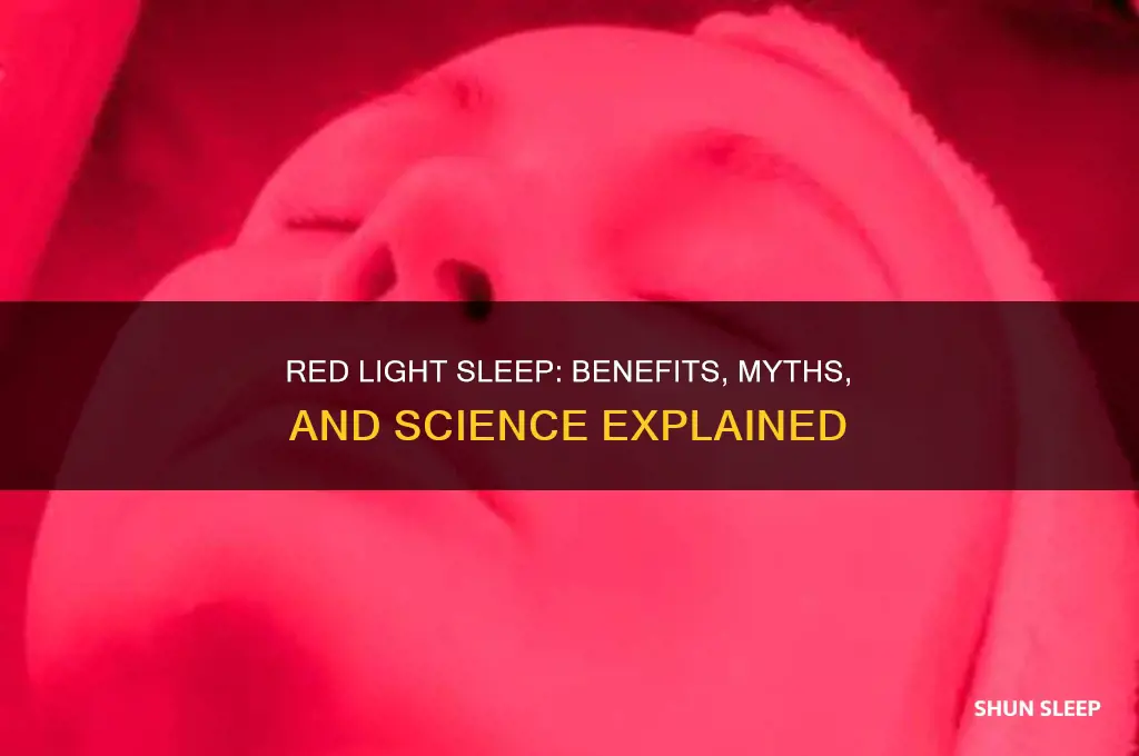 does sleeping in red light help