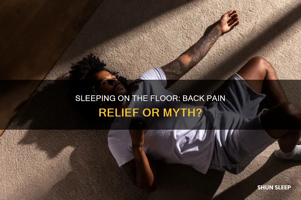 does sleeping in the floor help your back