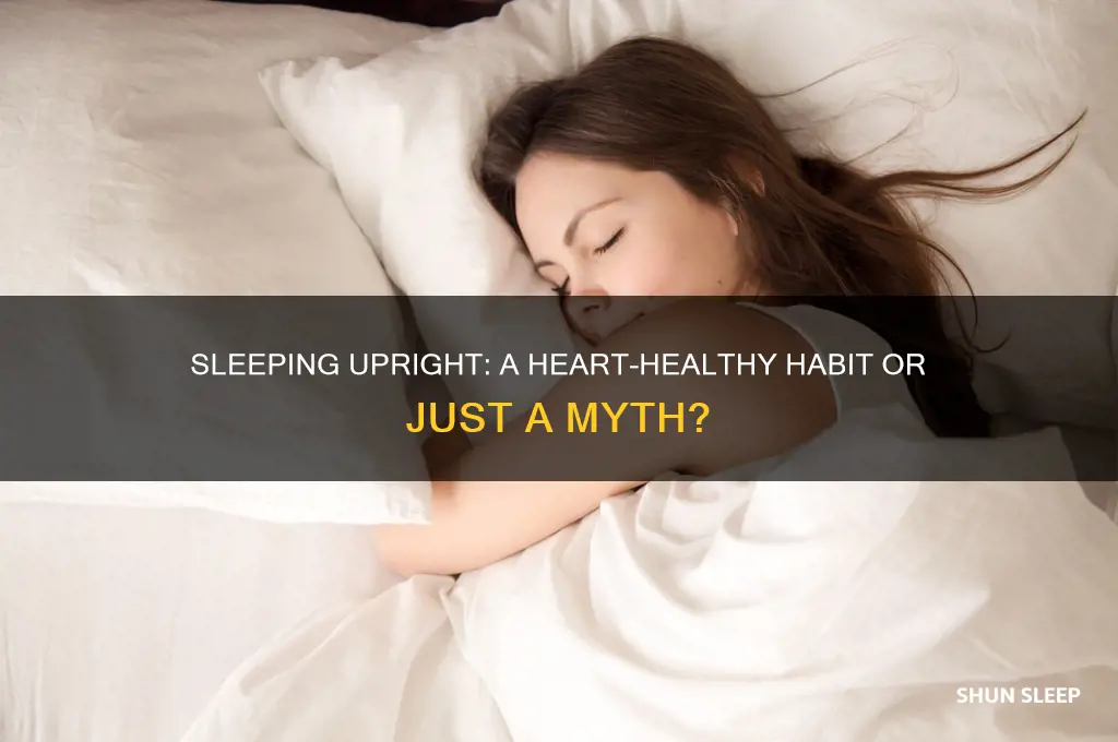 does sleeping in upright position help with heart problems