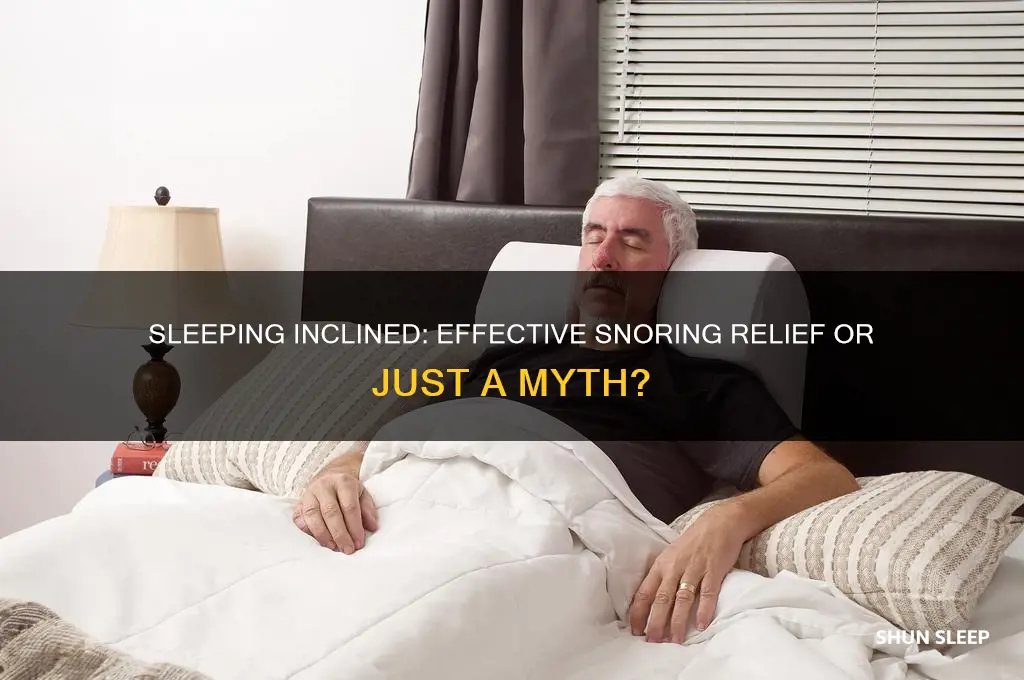 does sleeping incline help snoring