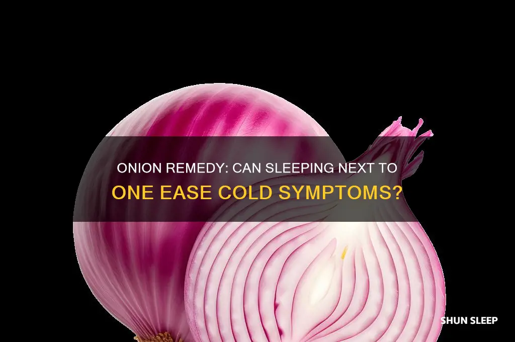 does sleeping next to an onion help a cold