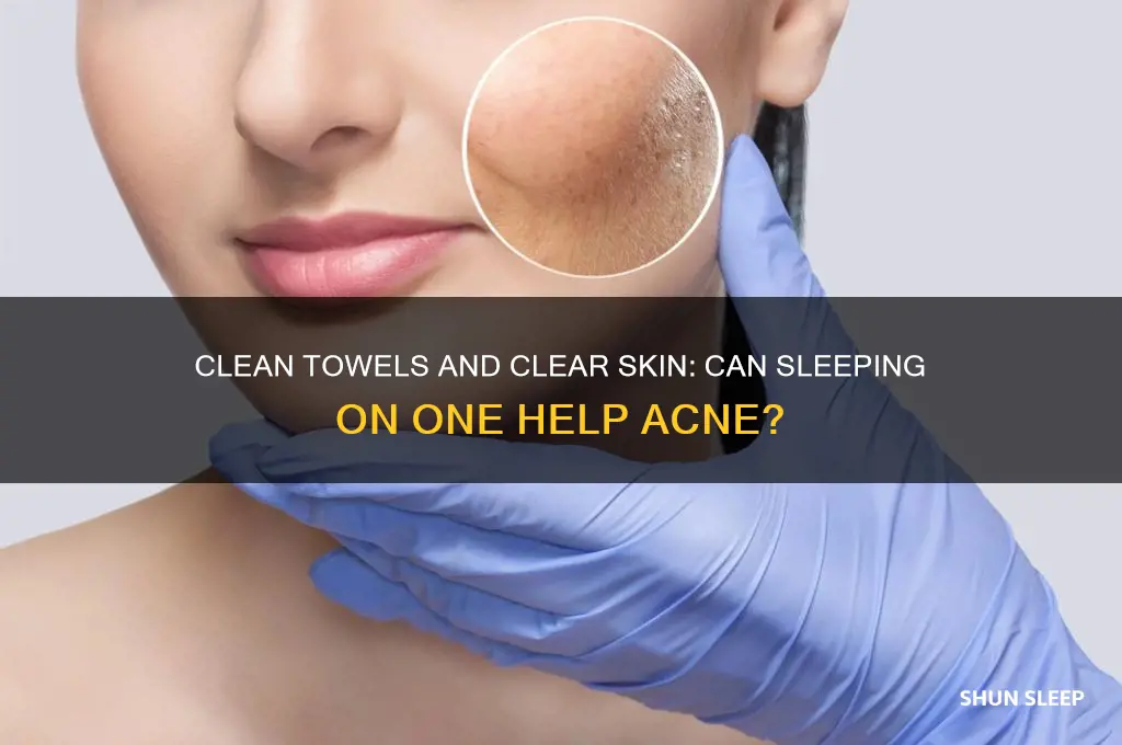 does sleeping on a clean towel help acne